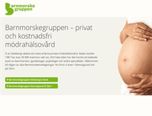 Tablet Screenshot of barnmorskegruppen.se